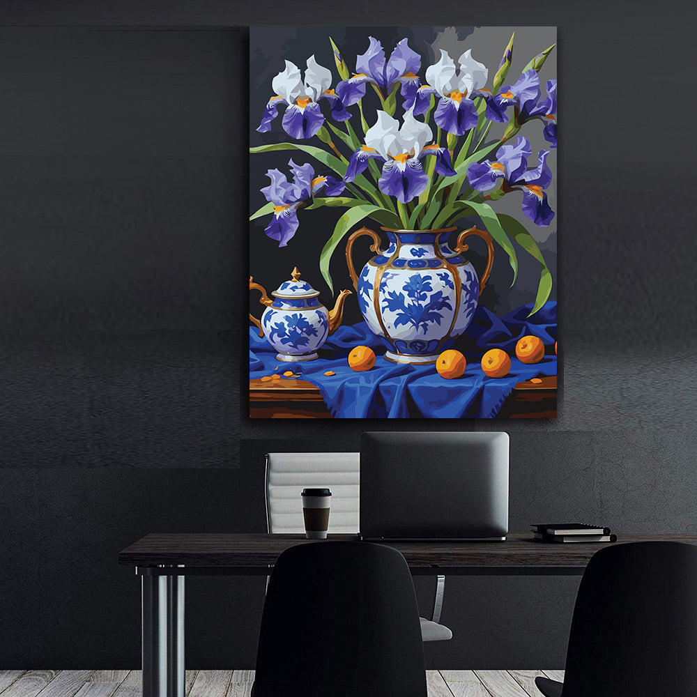Pictura pe Numere – Iris si portelan 7072