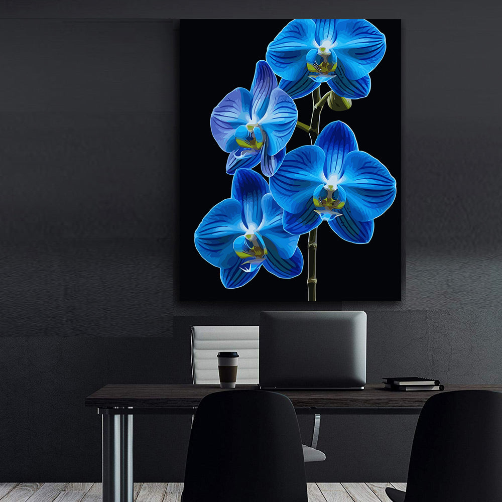 Pictura pe Numere – Orhideea de Safir 6695