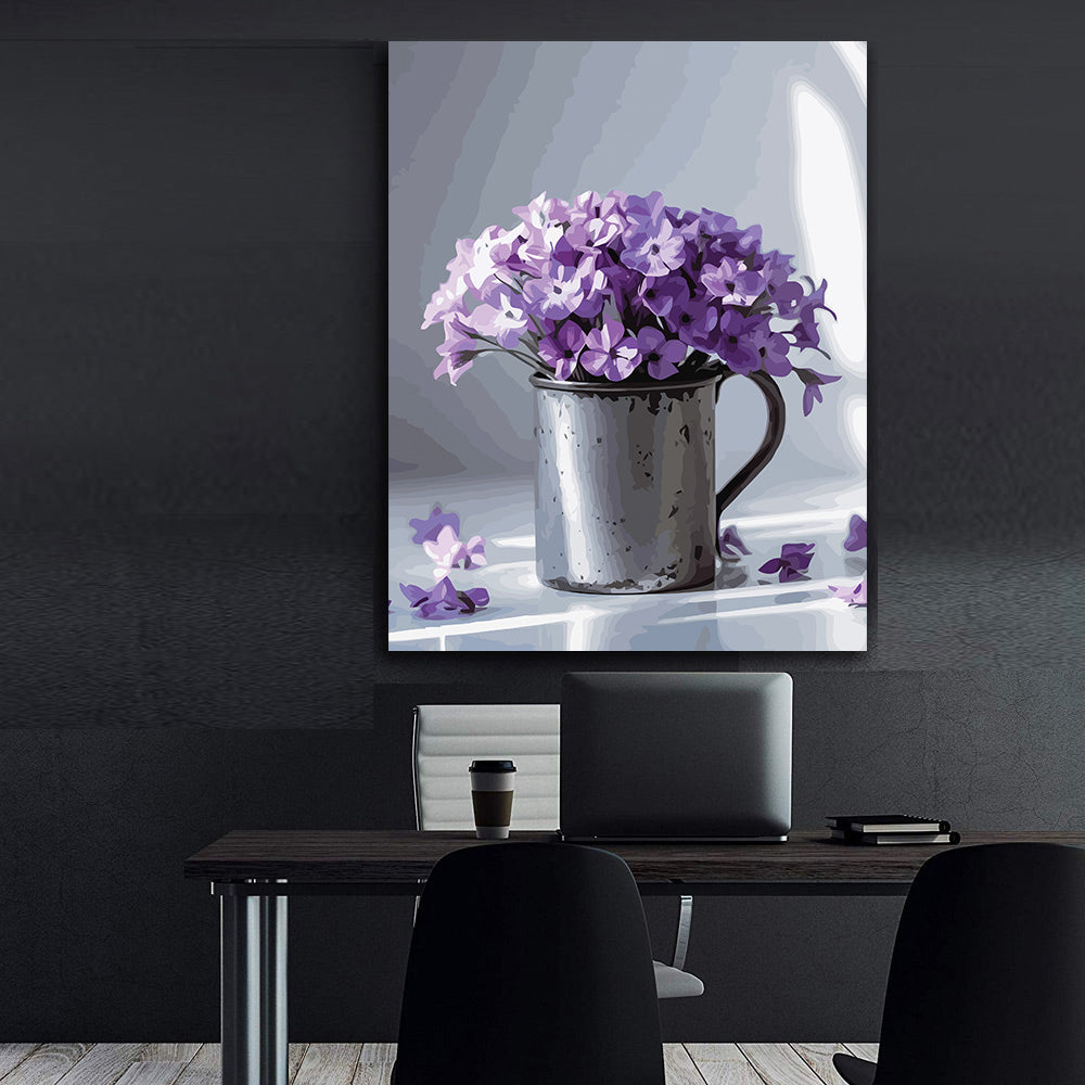 Pictura pe Numere – Flori de liliac 7247