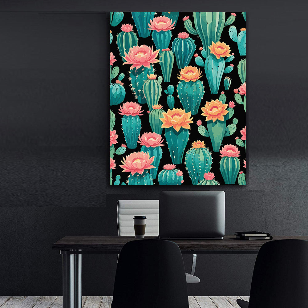 Pictura pe Numere – Cactus inflorit 6879