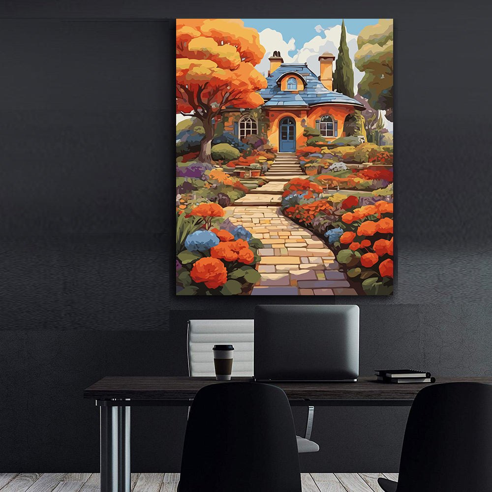 Set Pictură pe numere – Peisaj de Toamnă 6071