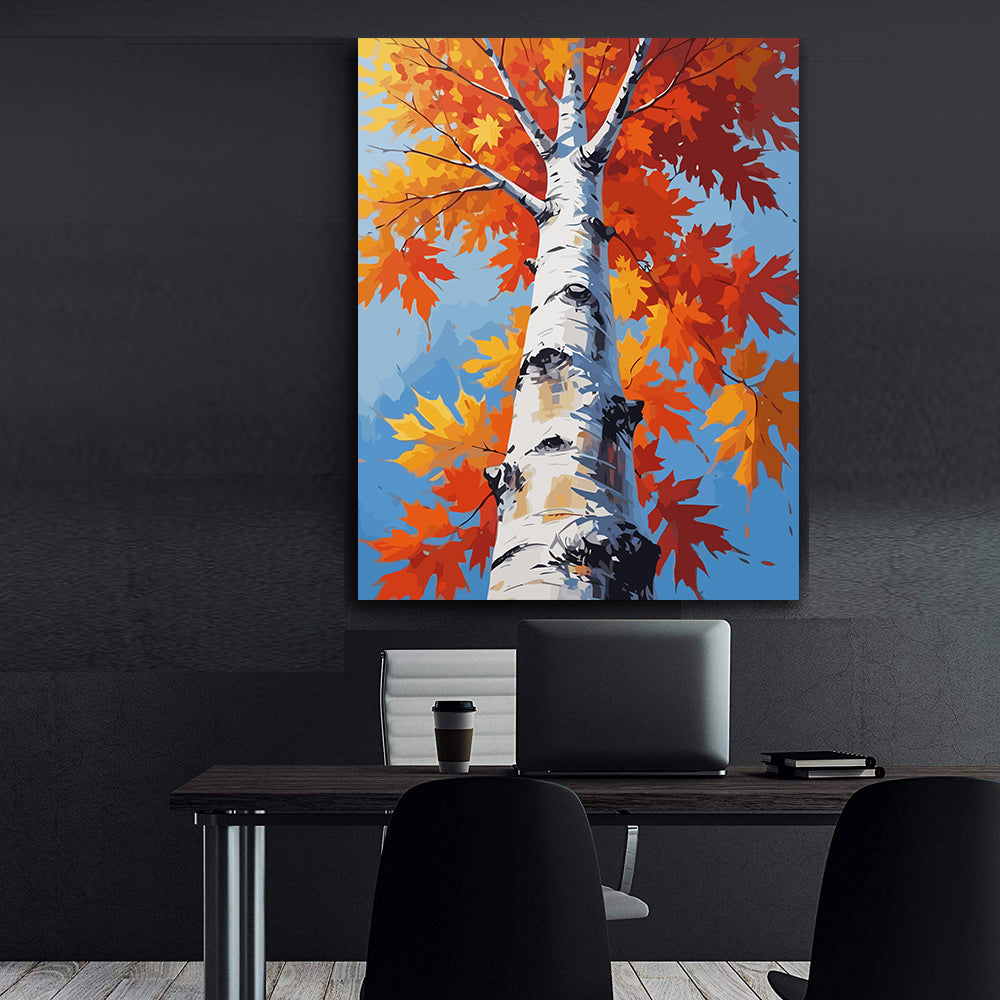 Set Pictură pe numere – Peisaj de Toamnă 6068