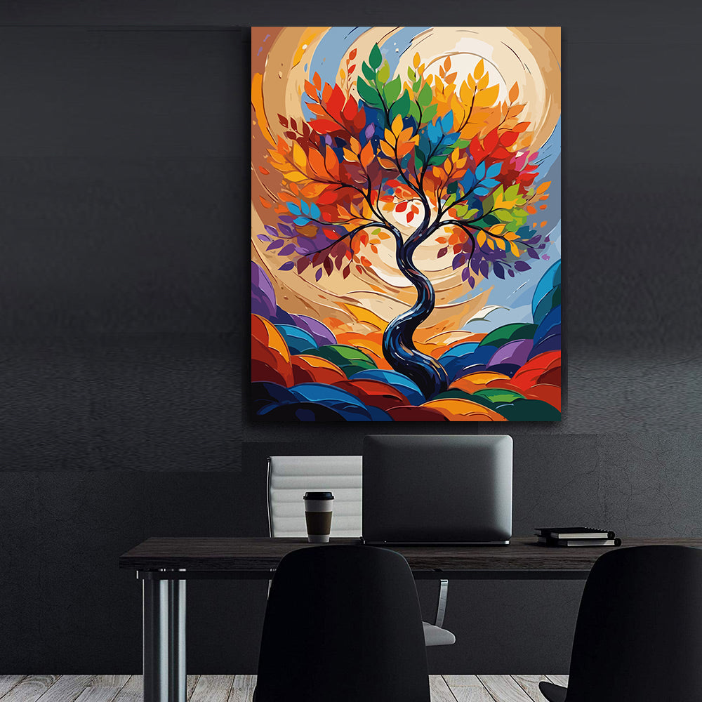 Set Pictură pe numere – Copac de Toamnă 6079