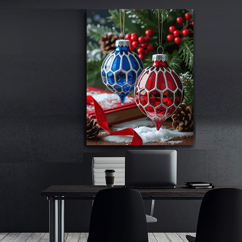 Set Pictură pe numere – Decorațiuni De Crăciun 6185