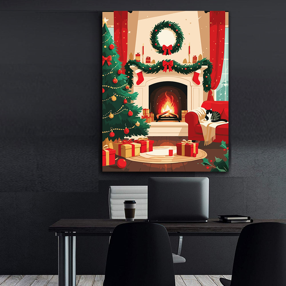 Set Pictură pe numere – Atmosferă De Crăciun 6208