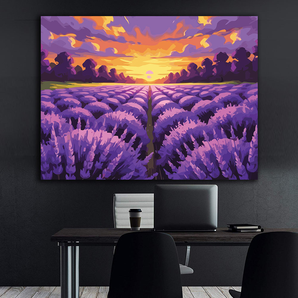 Pictura pe Numere – Orizont de lavanda 7121