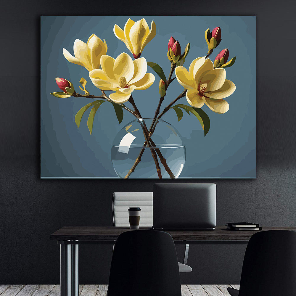 Pictura pe Numere – Ramura de Magnolie 6856