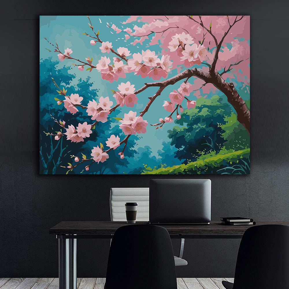 Pictura pe Numere – Flori de sakura 6810
