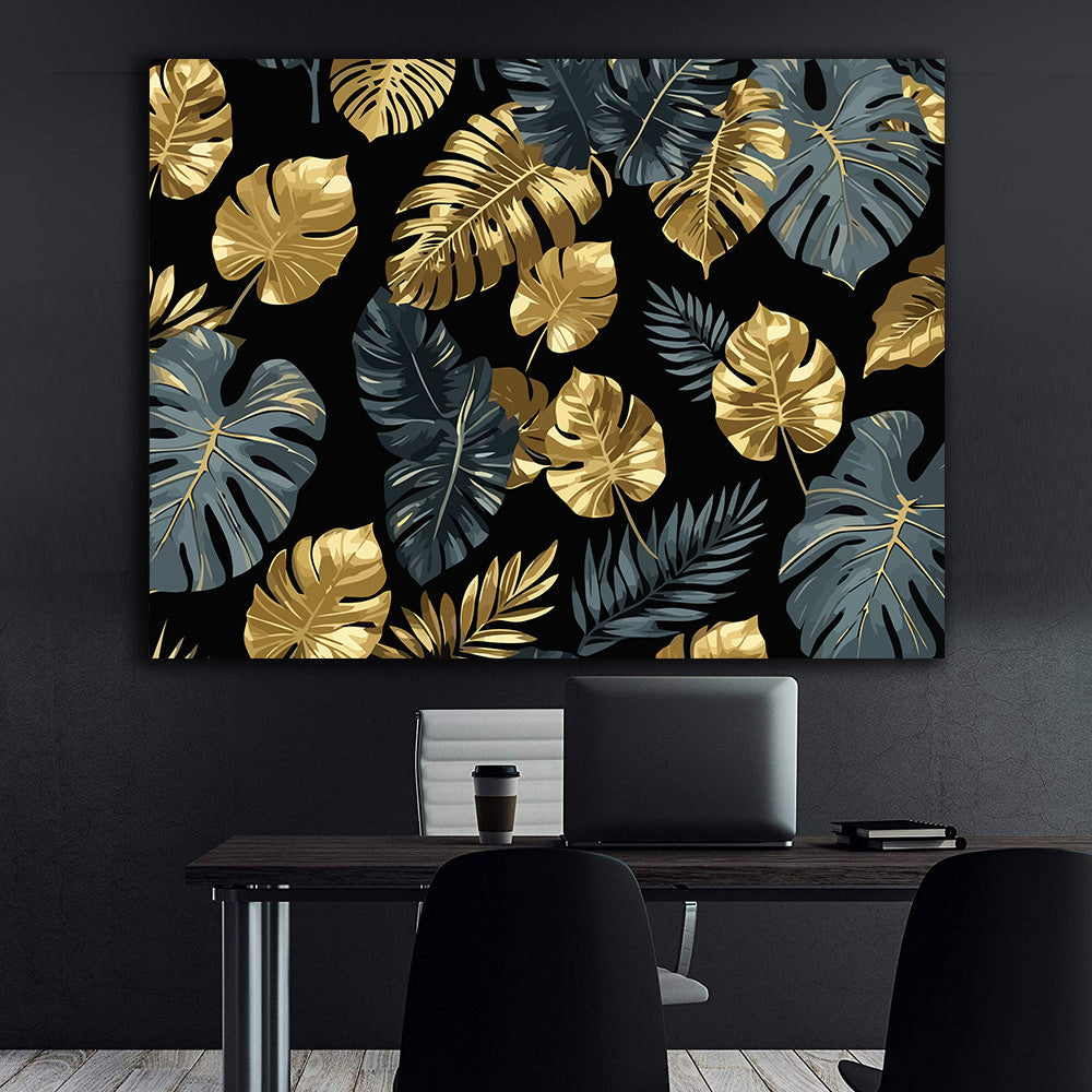 Pictura pe Numere – Frunze de monstera 7271