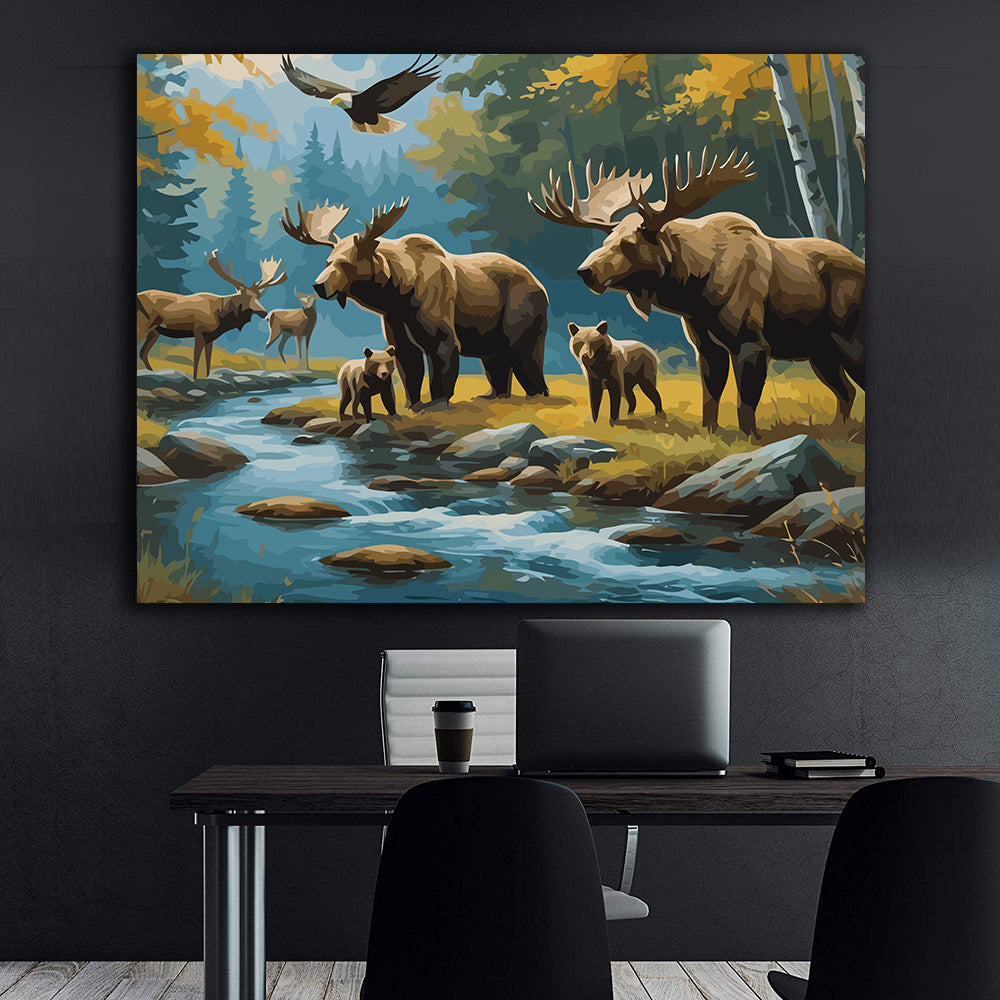 Pictura pe Numere – Tinutul elanilor 7370