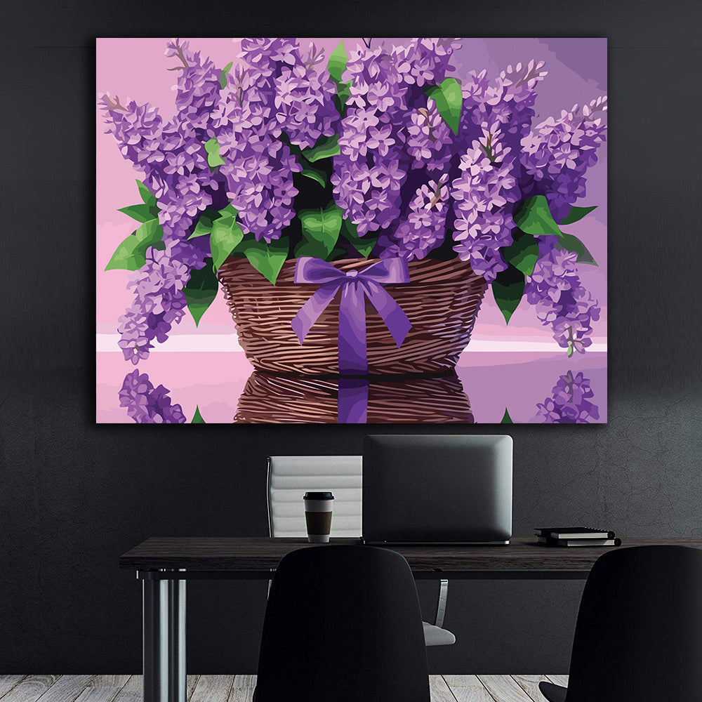 Pictura pe Numere – Cosul cu Liliac 6841