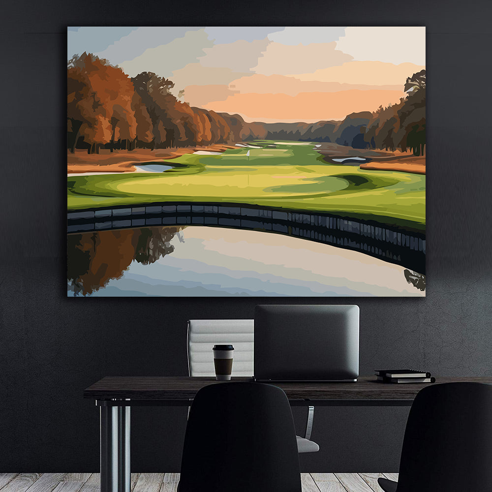 Set Pictură pe numere - Peisaj la Lac 6093