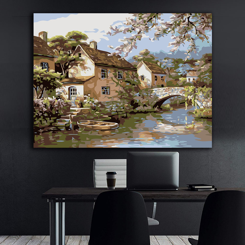 Set Pictură pe numere - Căsuțe pe Apă 60211