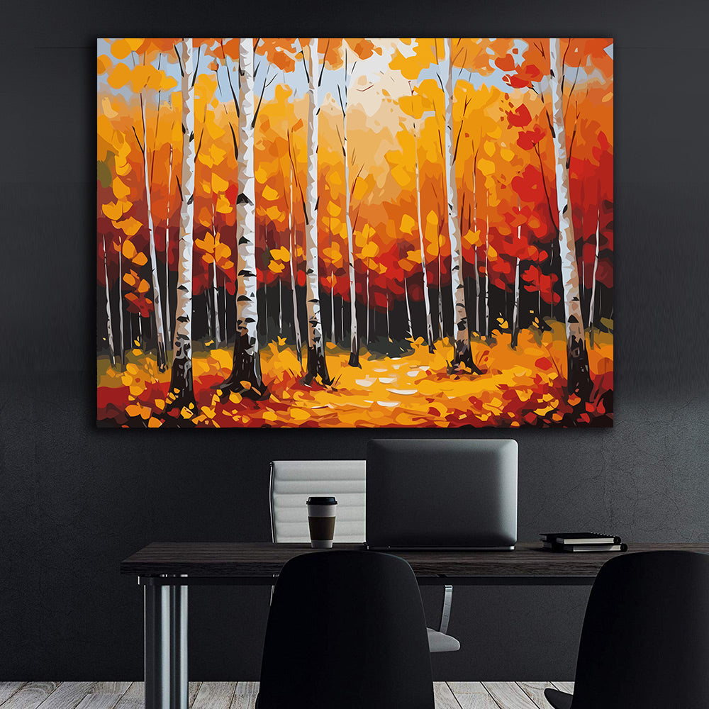 Set Pictură pe numere – Peisaj de Toamnă 6090