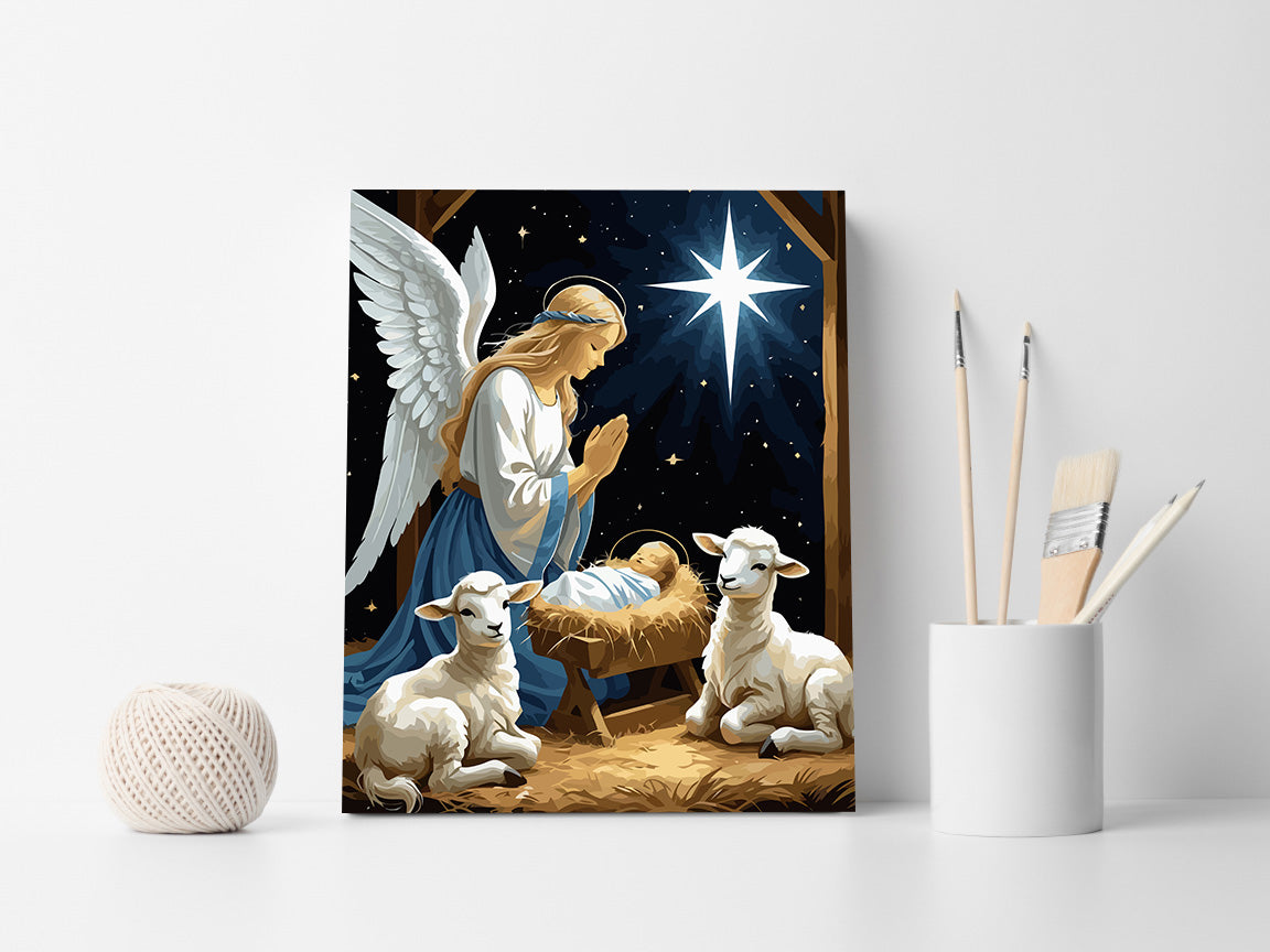 Set Pictură pe numere – Nașterea Domnului 6352