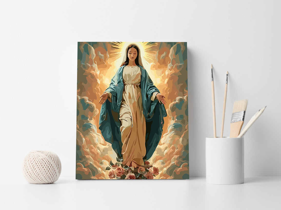 Set Pictură pe numere – Fecioara Maria 6273