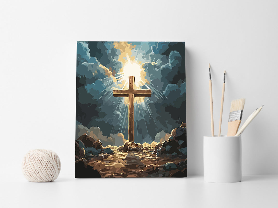 Set Pictură pe numere – Cruce Creștină 6276