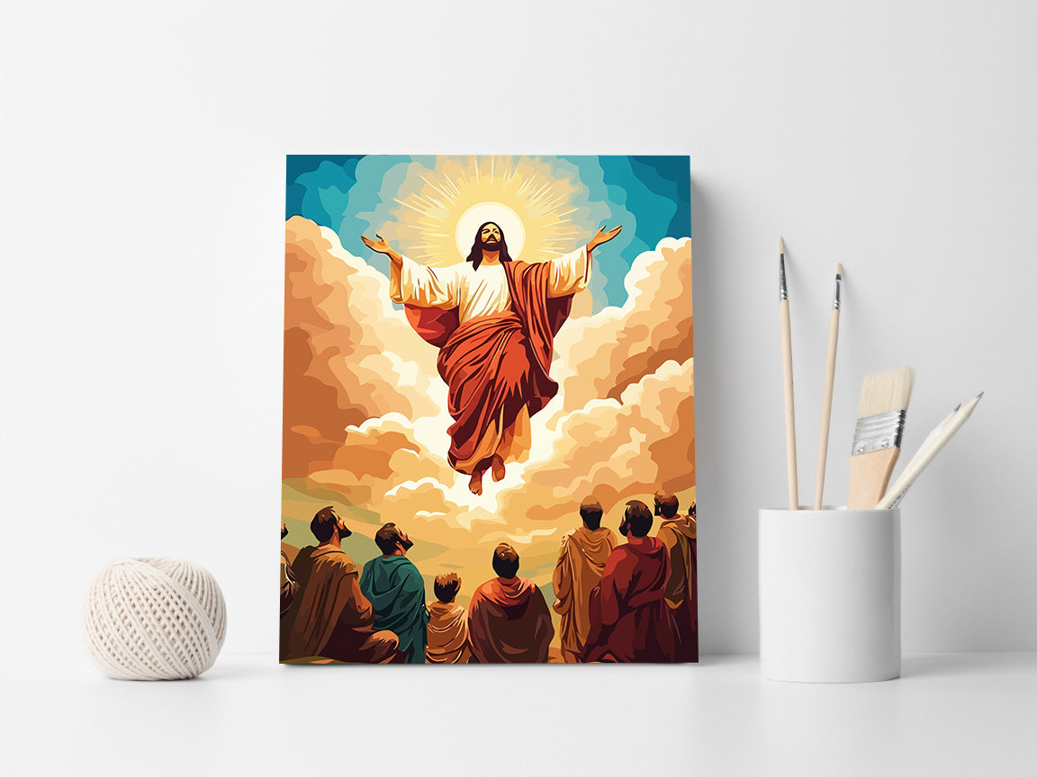 Set Pictură pe numere – Înălțarea Lui Isus Hristos 6280