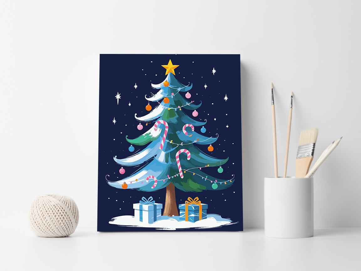 Set Pictură pe numere – Brad De Crăciun 6224