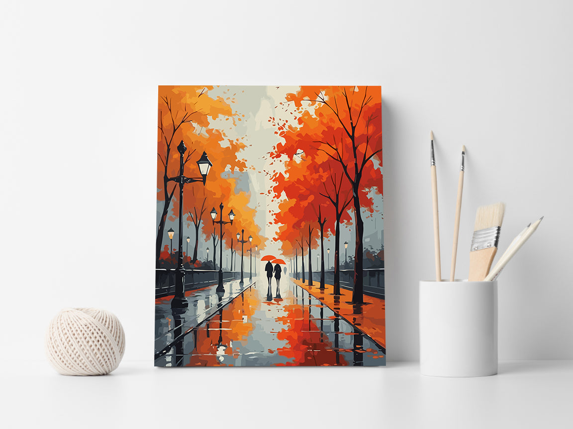 Set Pictură pe numere – Îndrăgostiți Toamna 6118