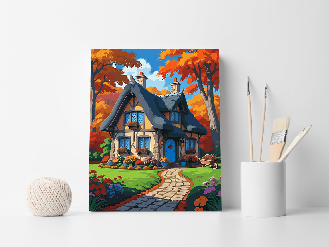 Set Pictură pe numere – Căsuță în Pădure 6110