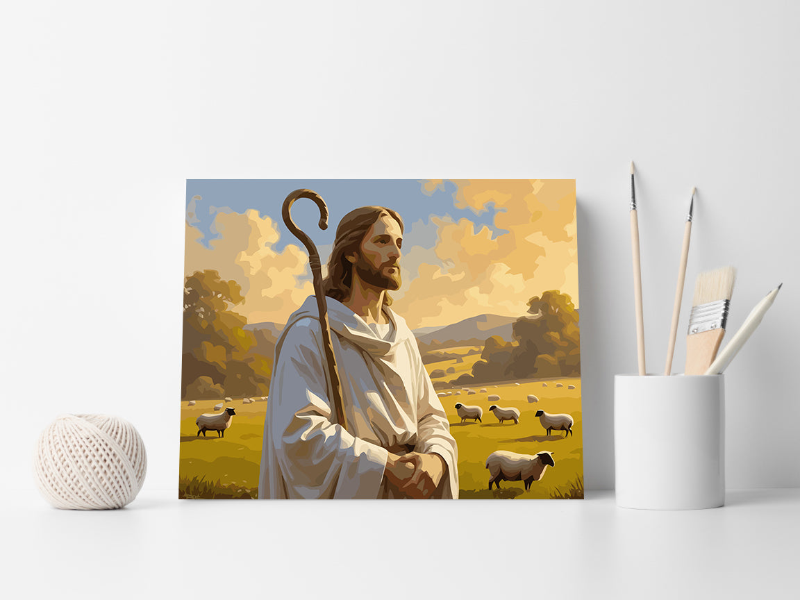 Set Pictură pe numere – Păstorul Cel Bun 6381