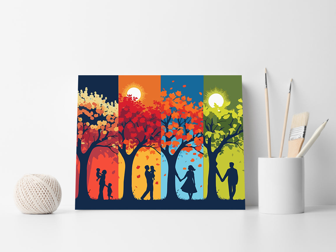 Set Pictură pe numere – Patru Anotimpuri 6097