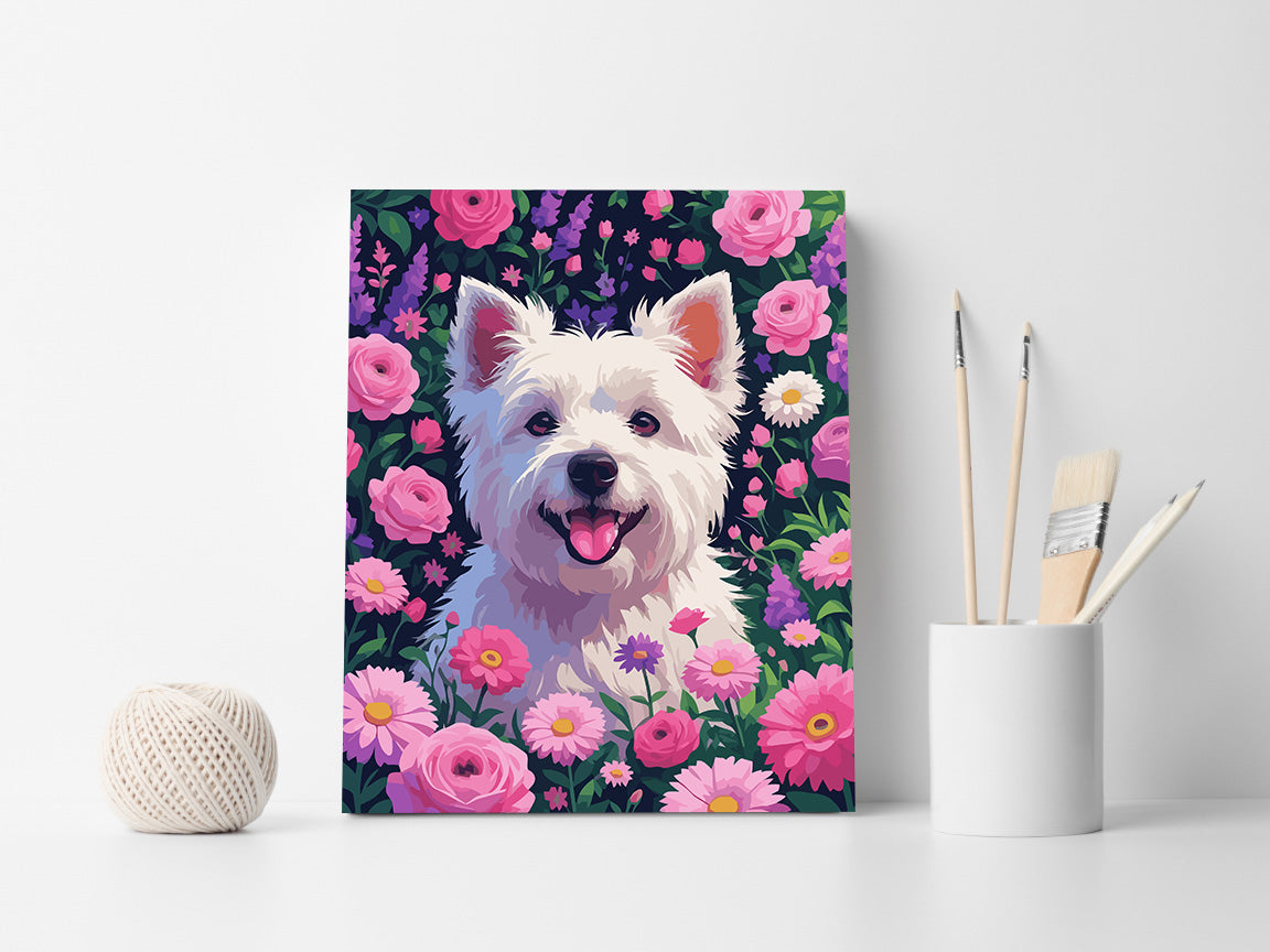 Pictura pe Numere – Gradina cu trandafiri 7350