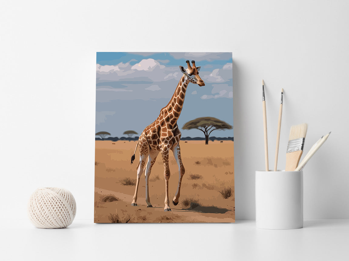 Pictura pe Numere – Pasii eleganti ai girafei 7485
