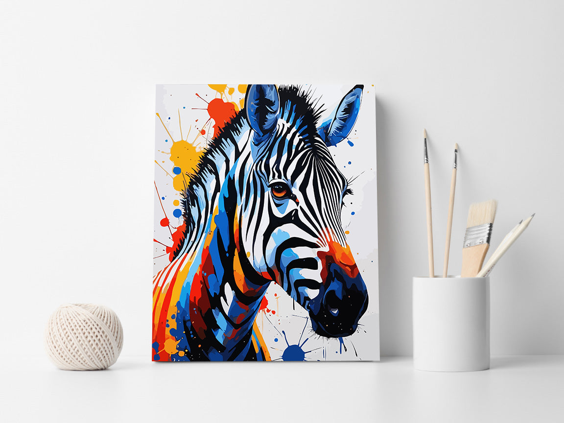 Pictura pe Numere – Reflexia zebrei 7390