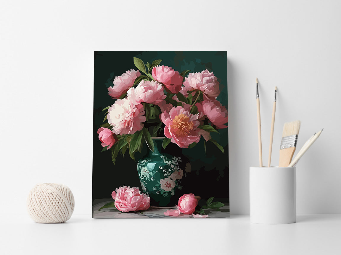 Pictura pe Numere – Roz pe Smarald 6591