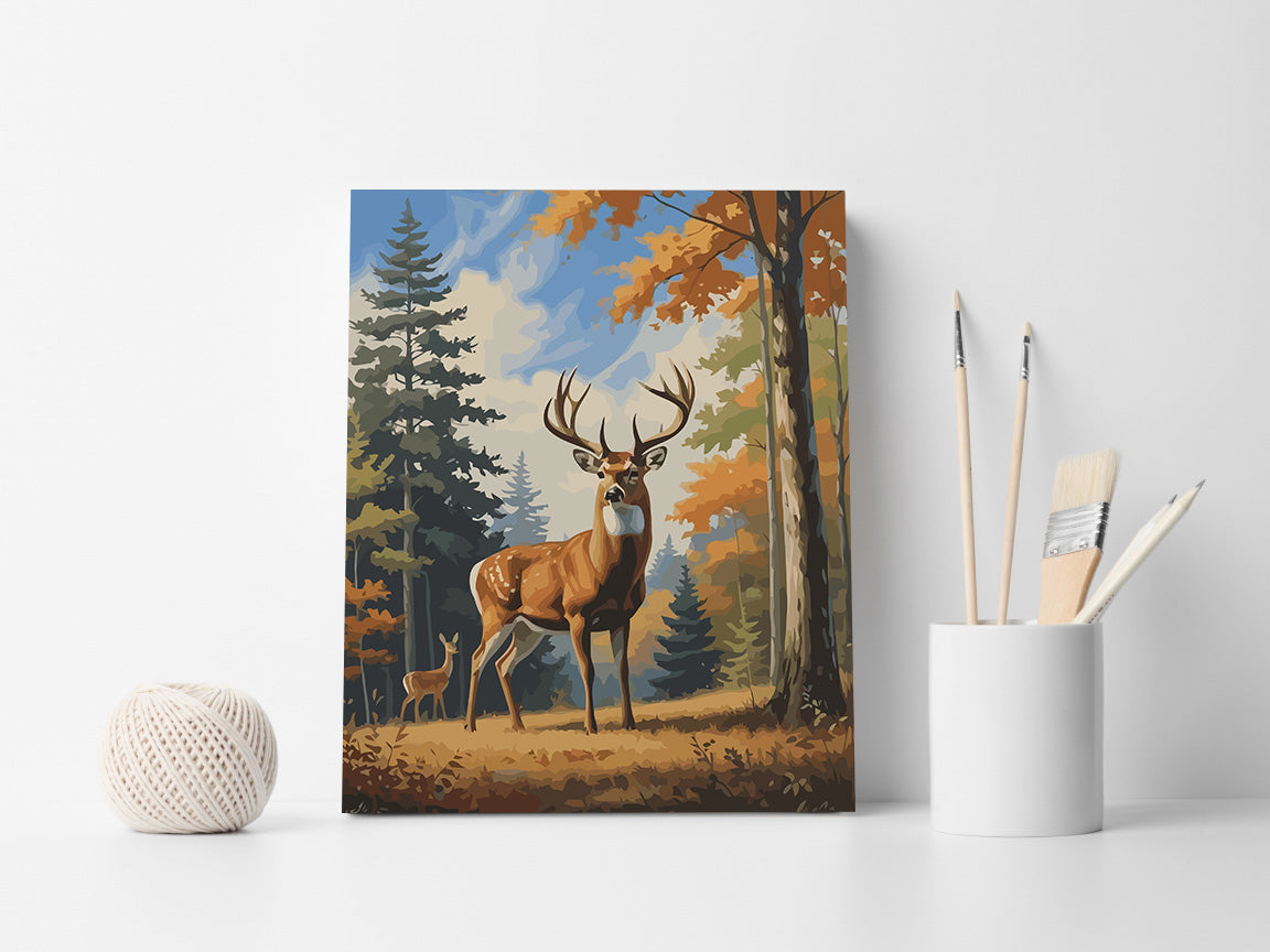 Pictura pe Numere – Majestatea cerbului falnic 7492