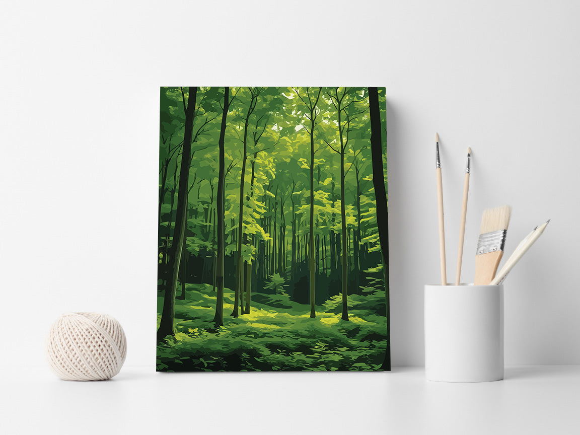 Pictura pe Numere – Padure de smarald 7251