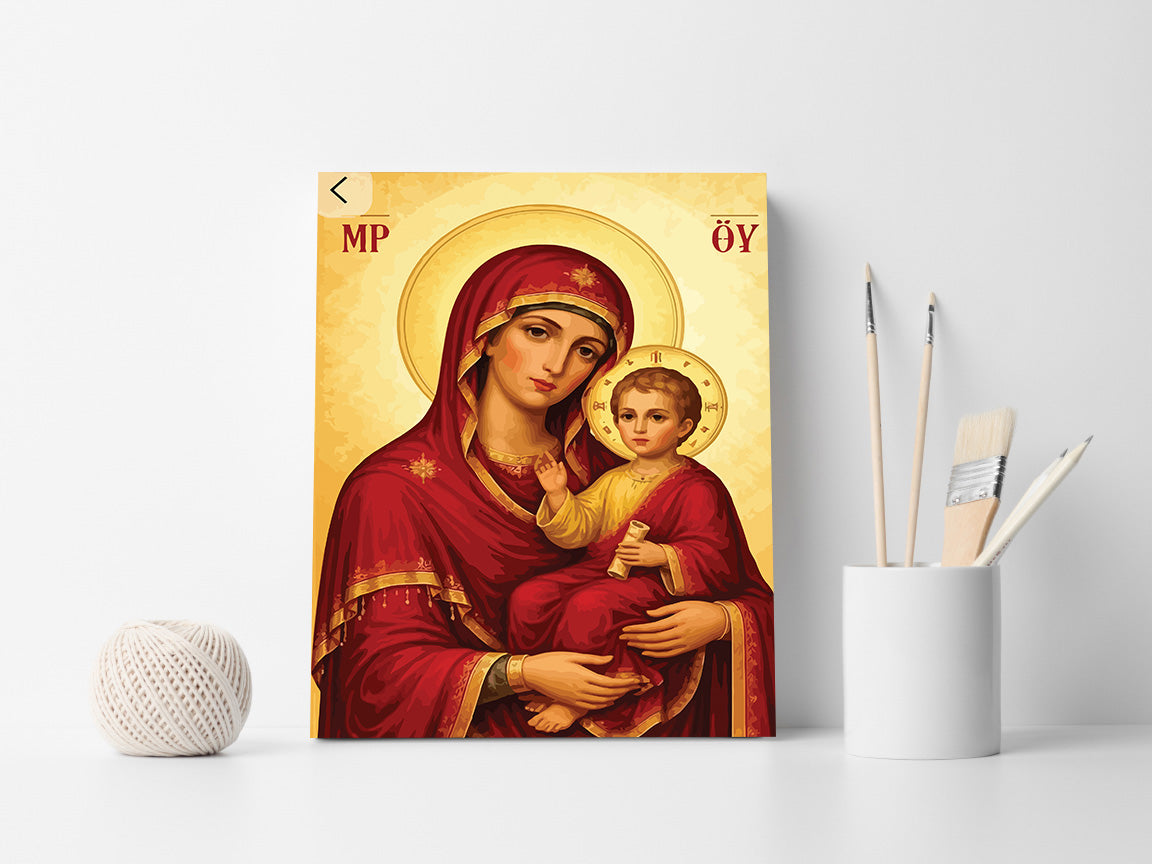 Pictura pe Numere – Ocrotirea Maicii Domnului 7502