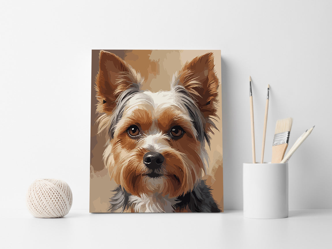 Pictura pe Numere – Inocenta micului yorkie 7497