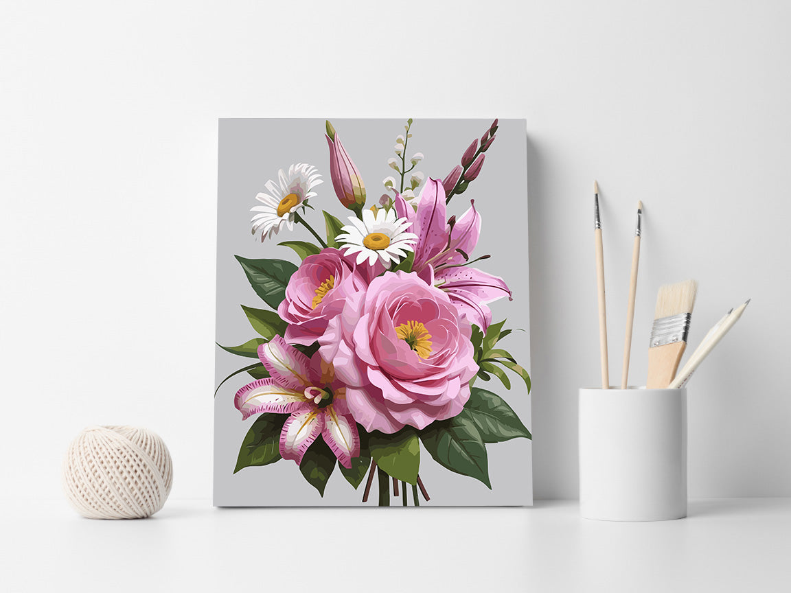 Pictura pe Numere – Armonie in Roz 6833