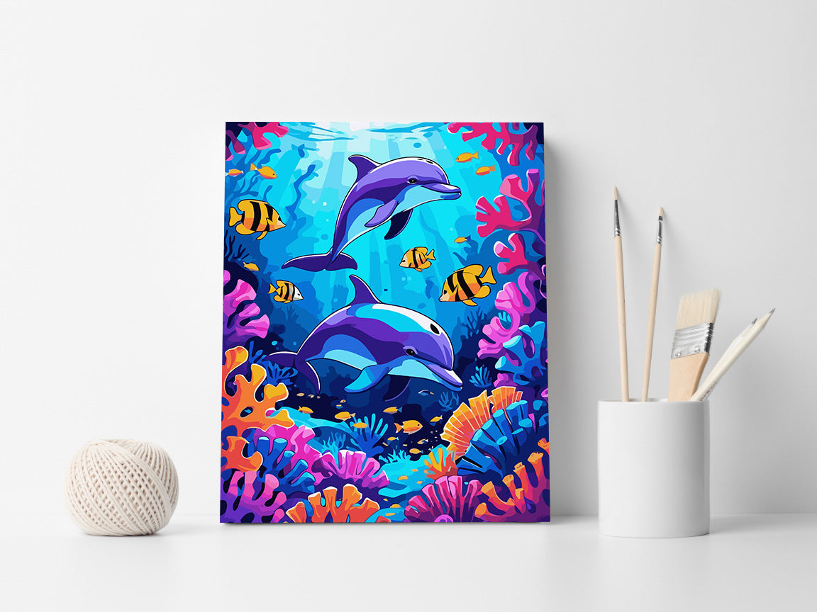 Pictura pe Numere – Armonia delfinilor 7391