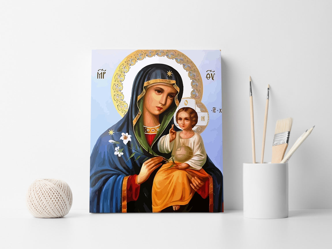 Pictura pe Numere – Crinul Puritatii si Pruncul Sfant 6828
