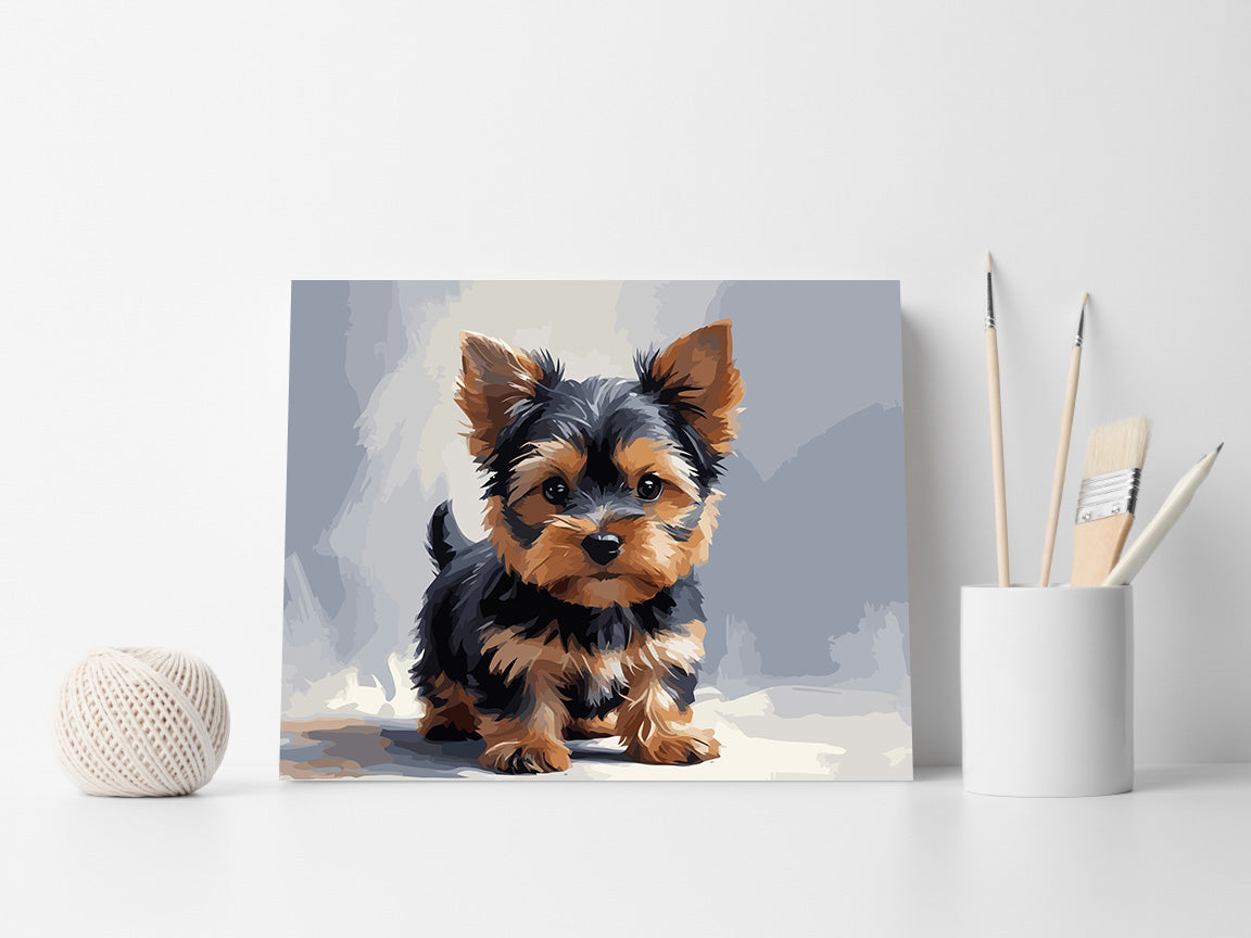Pictura pe Numere – Micul yorkie 7388