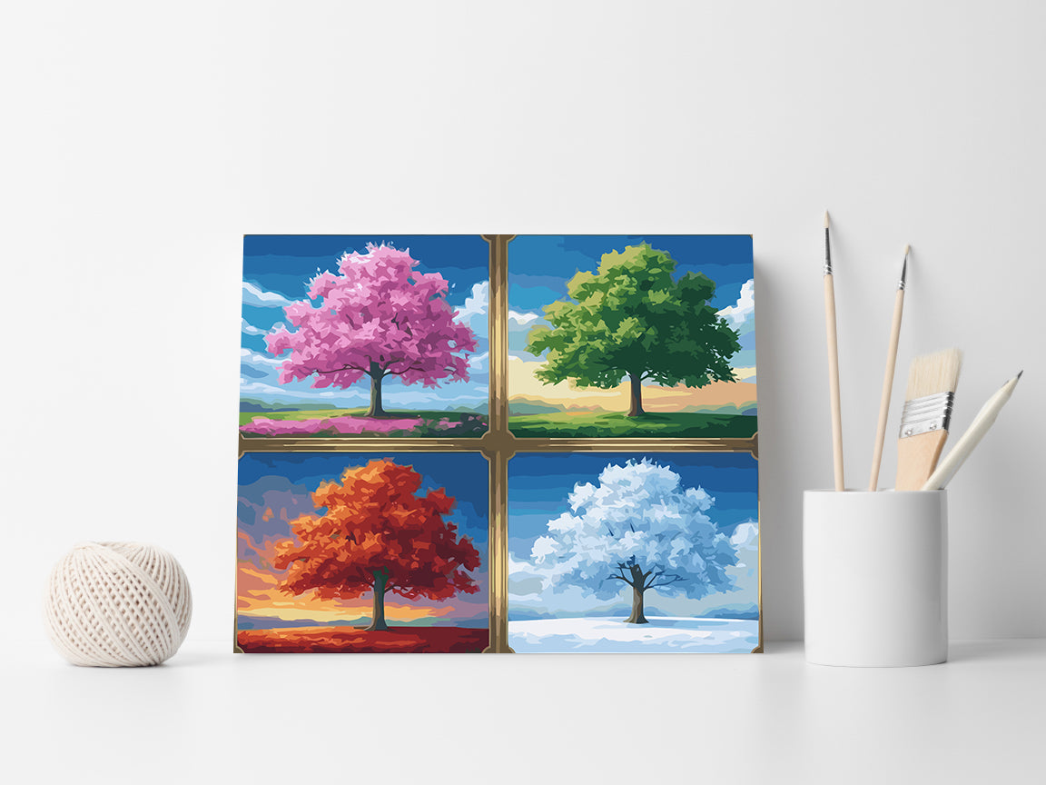 Set Pictură pe numere - Patru Anotimpuri 6094